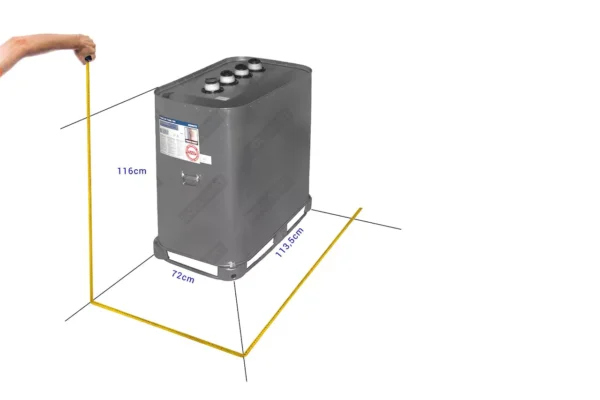 Cuve à mazout GALVA 700 litres - aérienne double paroi 12