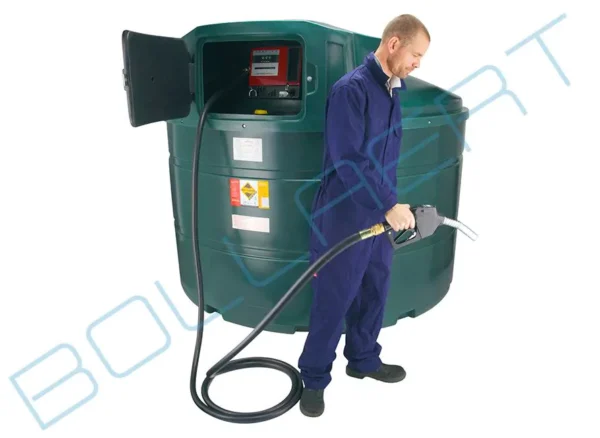 Cuve mazout en PE de 3500 litres avec pompe diesel (220V)