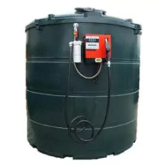 Cuve mazout en PE de 5000 litres avec pompe diesel (220V) - montée sur paroi-basic