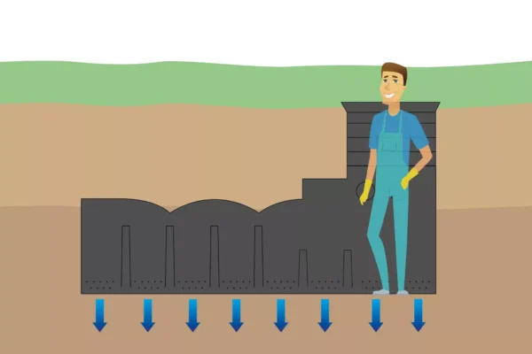 Unité d'infiltration en plastique ultraplate - 1500 litres 4